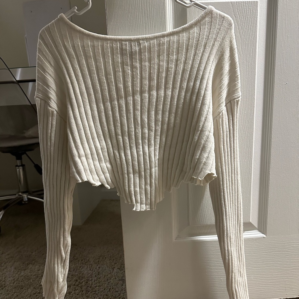 RIB-KNIT FOREVER 21 SWEATER TOP!
